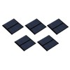 sourcing map Mini Solar Panel Cell 3V 125mA 0.375W 52mm