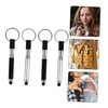 Gatuida 4pcs Pen Shape Keychains Touch Screen Stylus Pen Keyring