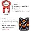 MEISCHE Black MTB Stem Mountain Bike Stem for 31.8/35mm Clamp