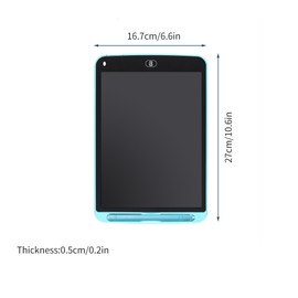 10.5 Inch LCD Writing Tablet Electronic Digital Drawing Board Erasable Writing Pad Color Screen One-Click Erase with Lock Button Gift for Children Adults Home Office School