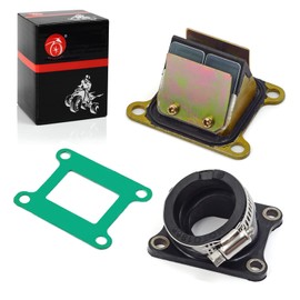 MOTO1988 Carb Joint Intake Manifold Boot and Intake Valve Reed Compatible with Kawasaki KX65 KX 65 2000-2016 OEM 16065-1366 12021-1015