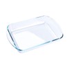 GenericJINCHENGYU 2.6QT Clear Rectangular Tempered Glass Baking Dish, Glass Casserole