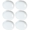 Sizikato 6pcs White Porcelain Tea Coaster, 3.3-Inch Tea Bag Coaster