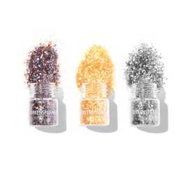 Birkenspanner Organic Glitter, Biodegradable, Plastic-Free, Easy to Apply, Long Shine, Made in Germany, 3 x 2 g, Classics, Noble Space