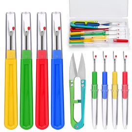SUVSOON 8 Pcs Seam Rippers, Stitch Unpicker Tool, Thread Cutter and Storage Box, 4 Big and 4 Small Unpicker Sewing Tools Seam Rippers for Sewing DIY Crafting