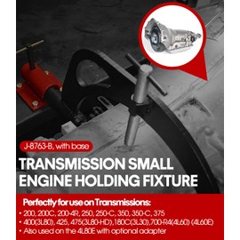 Professional-Grade J-8763-B Transmission/Small Engine Holding Fixture Tool with Universal Base – For Transmissions 180C, 200, 200C, 200-4R, 250, 250-C, 350, 350-C, 375, 400, 425, 475, 700-R4, 4L80E