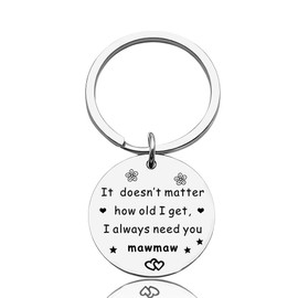 Birthday Gifts for Mawmaw Mom Mother Keychain Gifts for Mom Mawmaw Mothers Bday Day Gifts for Moms Women Mother's Bday Day Gifts for Mawaw Keyring Gifts for Mom Gifts from Daughters Son