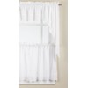 Lorraine Home Fashions Candlewick Tier Curtain Pair, 60 by 24-Inch,