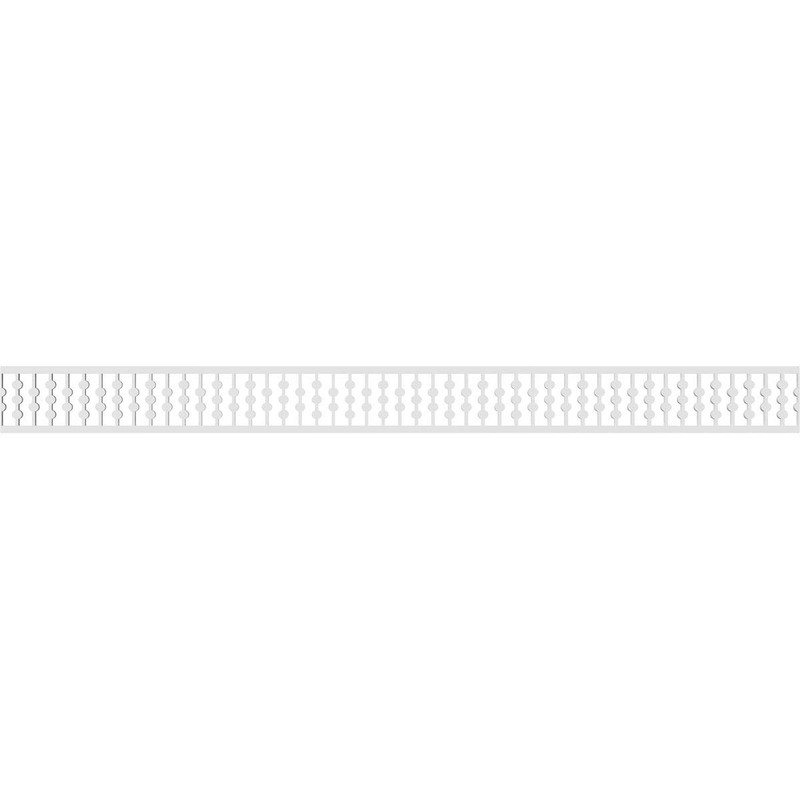 4"H x 5/8"P x 48"L Bridgeport Architectural Grade PVC Running