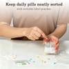 100Pcs Medication Bag, Repeatedly Sealing Pill Pouch, Portable Pill Bags