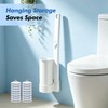 SetSail Disposable Toilet Brush for Bathroom Cleaning, 16 Replacement,White