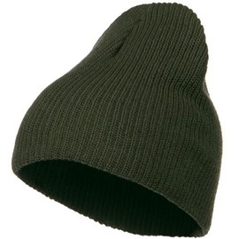 Eco Cotton Ribbed XL Classic Beanie - Olive OSFM