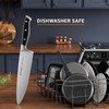 Emojoy Knife Set, 18-Piece Kitchen Knife Set with Block Wooden,