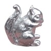 Red Squirrel Figurine, Squirrel Statue, Handcast, In Fine Pewter, By