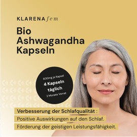 Ashwagandha Organic Capsules - 2,400 mg per Daily Dose - 240 Capsules - Organic Ashwagandha Root Powder - No Additives - Indian Sleep Berry (Withania Somnifera) - Laboratory Tested - 60 Days Supply