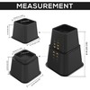 Utopia Bedding Adjustable Bed Furniture Risers - Elevation in Heights