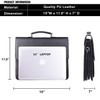 Jack&Chris Mens New PU Leather Attache Briefcase Traditional Messenger Lawyer