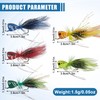 Fly Fishing Popper Flies, 10/30pcs Dry Flies Bass Popper Fly