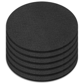 Exclaith 6 Pack Oil Drain Splash Pad 15 inch Round Drain Pan, Black