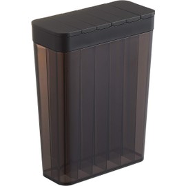 Yamazaki Industrial 3761 Rice Bins for Refrigerators, Black, Approx. W 7.3 x D 3.3 x H 9.6 inches (18.5 x 8.5 x 24.5 cm), Tower Weighing, Rice Stocker, Slide Type