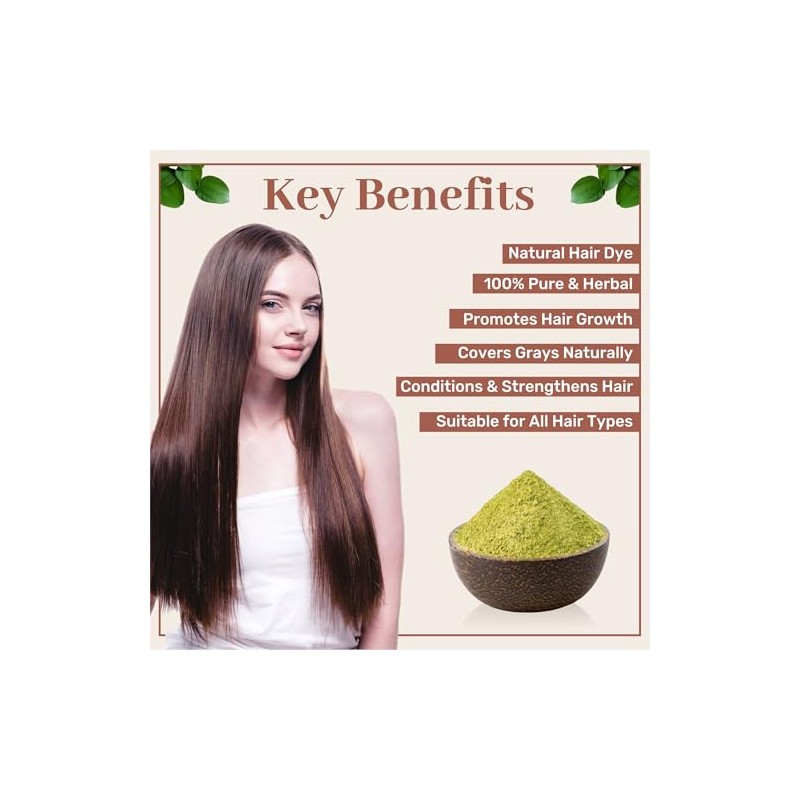 SAMYAM Polvo Natural (7 Oz) | Tinte Natural Para El