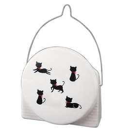 蚊遣 Charger Round Black Cat Silhouette S28 – 809