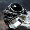 Snake Ring, Reptile Serpent Ring for Men, Norse Viking Snake