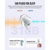 Ear Plugs for Sleep, Comfortable Reusable Noise Cancelling Earplugs, Hearing