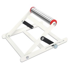 CAINCAY Adjustable Cutting Machine Support Frame Table Saw Stand with Roller Height Adjustable 55-135mm Metal Cutting Machine Work Support Stand Foldable Metal Cutting Machine Attachment