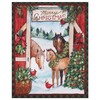 Springs Creative Christmas Three Horses 36" Panel Red, Fabric by