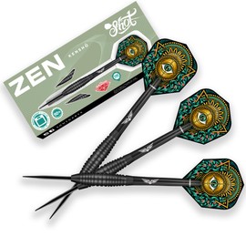 Shot! - Zen Kensho Steel Tip Darts | Professional Tungsten 90% | Michael Smith Tenacious & Shot Celt Darts Inspired | 24g Precision, 24 Gramm, Tungsten Material