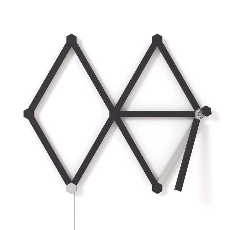 Nanoleaf Lines Skins, Matte Black, 9 Pack, Multicoloured (Rgbw)