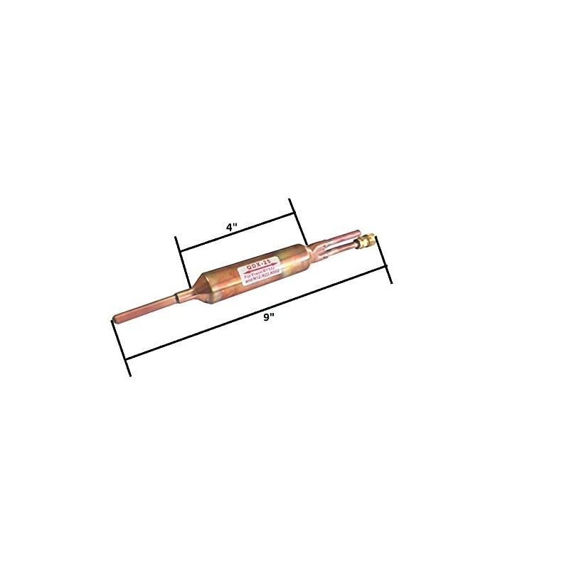 3PC FILTER DRIER REFRIGERANT LIQUID LINE WITH CHARGING VALVE 1/4
