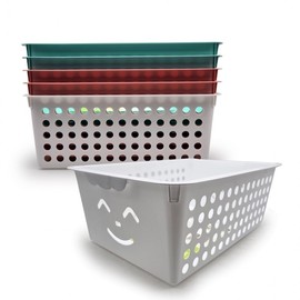 Smile Kids Basket No. 6 (5681) - Random Color, 5-Pack Plastic