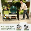 GVGBUK Outdoor Grill Table for Big Green Egg, BBQ Cart