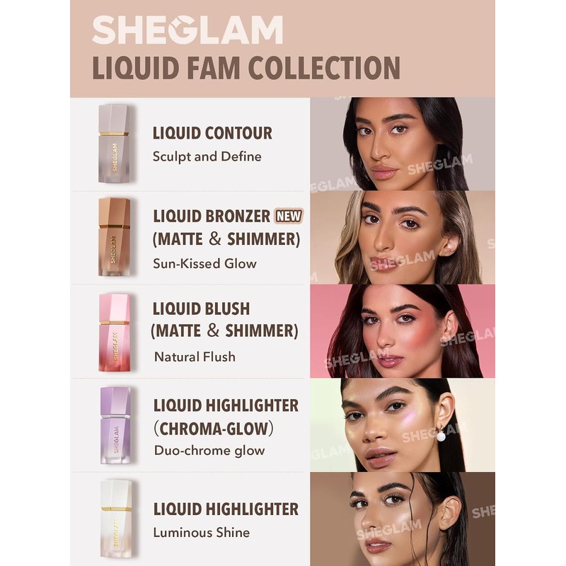 SHEGLAM Bronceador Líquido Mate Sun Beam - Toffee
