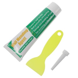SHINEOFI 1 Set Wall Mending Repair Cream Kit Wall Repair Paste with Scraper for Cracks Easy Application Storage