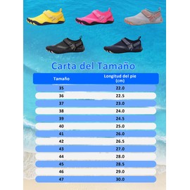 Zapatos de Agua para Hombres y Mujer, Zapatos para Deportivos Acuáticos, Zapato de Agua Secado Rápido para Playa, Alberca, Surf, Yoga para Surf Swim Water Sport