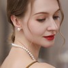 Orapearl Ball Pearl Earrings for Women 10-13mm AAAAA Freshwater Pearls