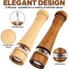 Wooden Salt and Pepper Grinder Set,2 Pcs Large 8 Inch