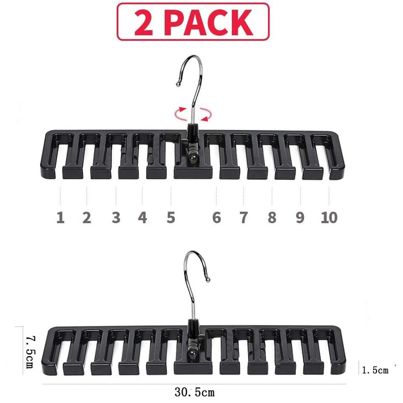 Konten Belt Hanger, Holds 10 Pieces, Hanger, Tie Hanger, Belt