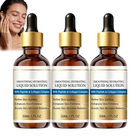 Sérum reafirmante facial antiedad con péptidos y colágeno, sérum hidratante reafirmante de 72 horas, sérums reductor de arrugas para líneas de expresión, sérums antiarrugas, esencias antiedad. (3PCS)
