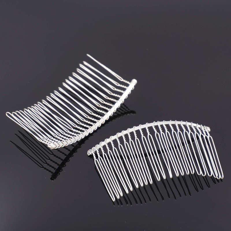 Honbay 6PCS Silver Fancy DIY Hair Clips Metal Wire Hair
