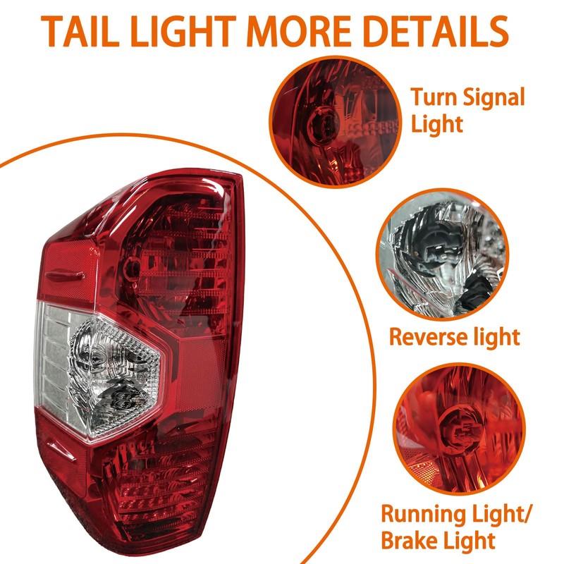teilando Left Driver side Tail Light Assembly For 2014-2021 Toyota