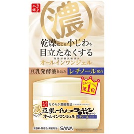 Nameraka Honpo Wrinkle Gel Cream N, All-in-One, 3.5 oz (100 g)