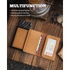 DUGRAFT Slim Card Holder for Men with Aluminum POP UP