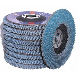 Canadian Tool and Supply (10-Pack) 4-1/2-Inch x 7/8" Zirconia Flap Discs 60-Grit Type-29 Conical Angle Grinder Wheels (10xFD-4.5-Z#60-T-29)