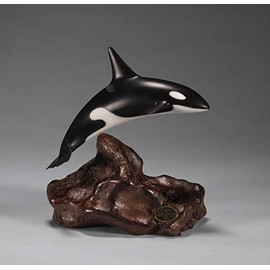 ORCA sculpture by John Perry 6in long Medium Down-tail version