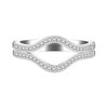 Uloveido 925 Sterling Silver Round CZ Wrap Ring Guard Enhancer