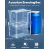Pawfly Aquarium Fish Breeding Box Transparent Plastic Breeder Box for
